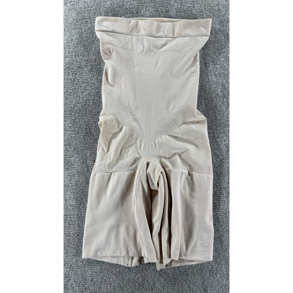 Spanx Higher Power Shorts Nude Beige High Waist Thigh Slimmer Shapewear‎ S